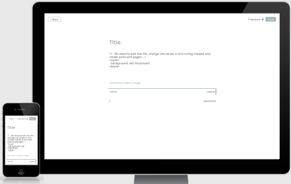 Modification de la page d'accueil dans Stastic